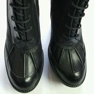 $695 Polo RALPH LAUREN Helma Black Calf Boots, 9.5